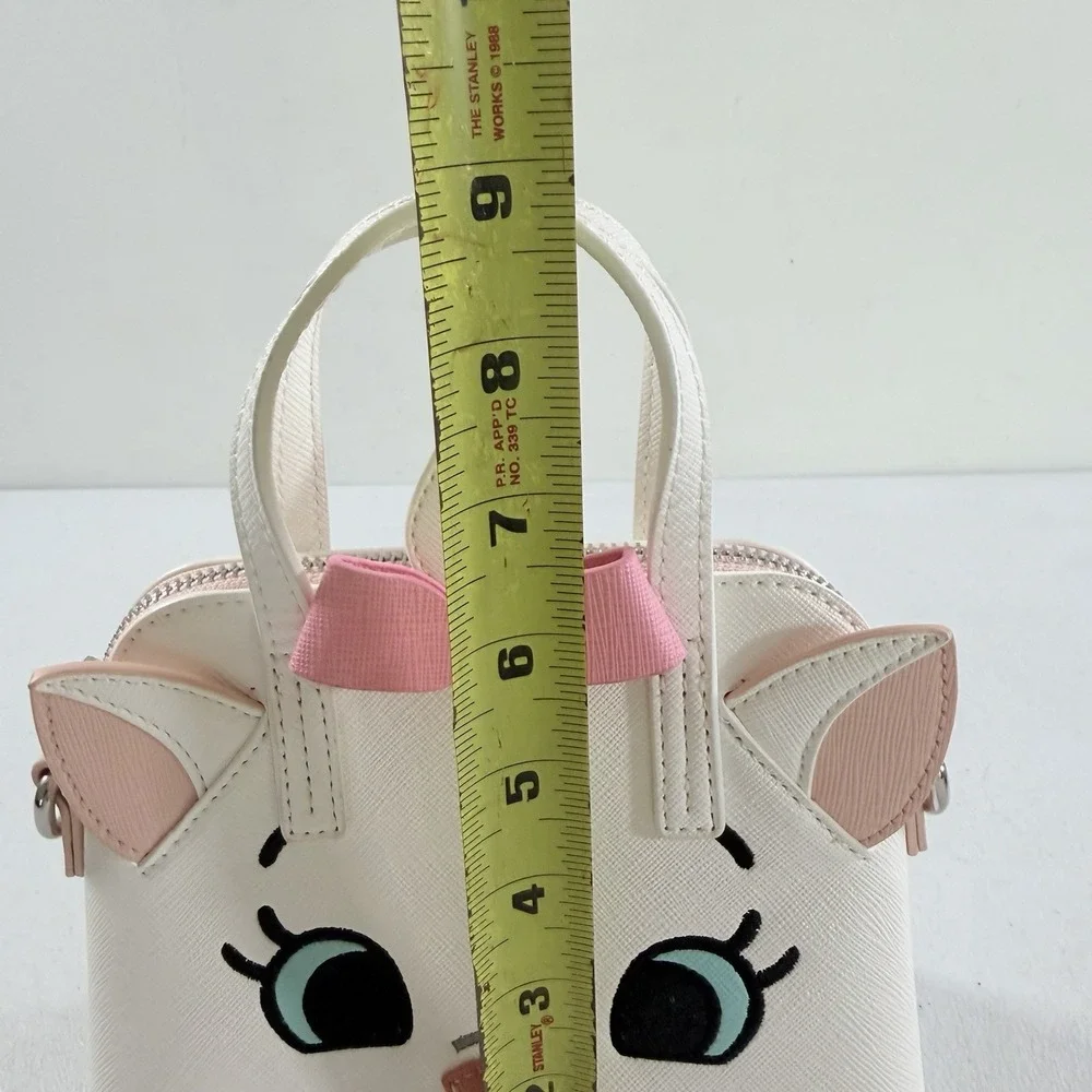 Loungefly Aristocats Marie Micro Satchel Dome Bag Purse White Face Zip Top